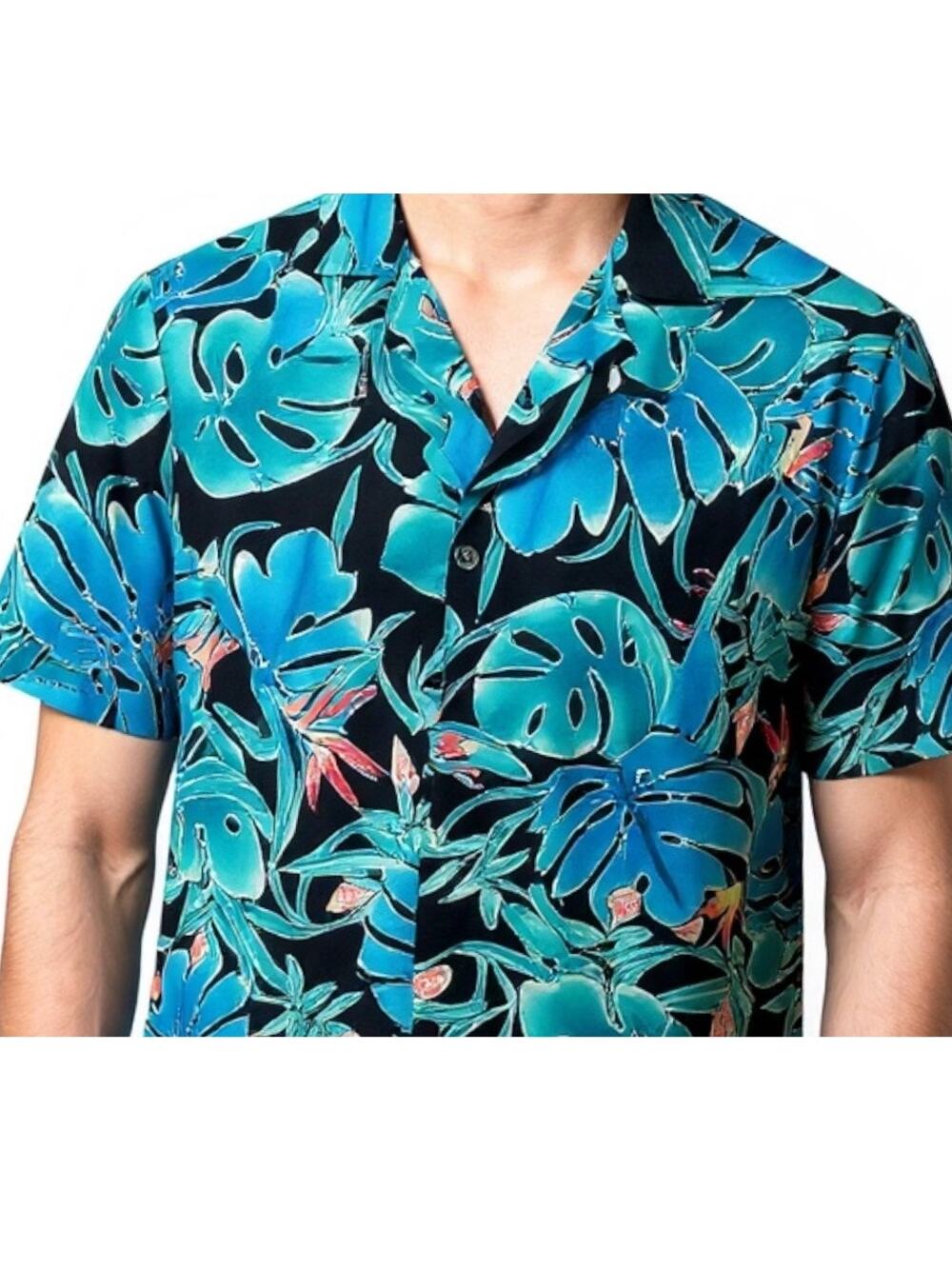 Vintage 80s/90s Hilo Hattie Men’s Hawaiian Floral Shirt Tropical Beach Large USA